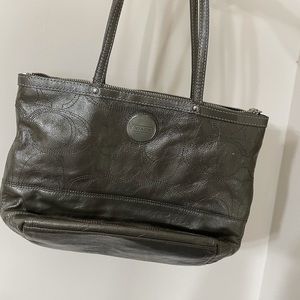Dark Grey Coach Purse